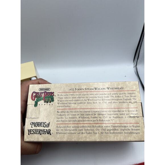 Matchbox Yesteryear Great Beers Of The World 1922 Foden Steam Wagon Whitbread 11 - Picture 3 of 7